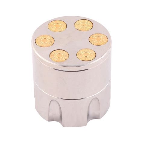 30mm zinc alloy bullet clip cigarette grinder triple metal portable tobacco grinders smoking