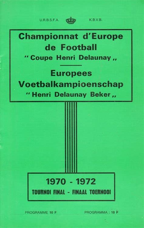 OFFICIAL PROGRAMME EUROPEAN FOOTBALL CHAMPIONSHIP 1972