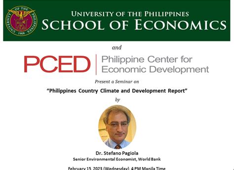 Philippines Country Climate And Development Report University Of The