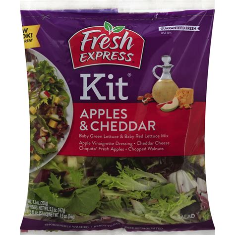 Fresh Express Salad Apples And Cheddar Kit 52 Oz Bag Instacart
