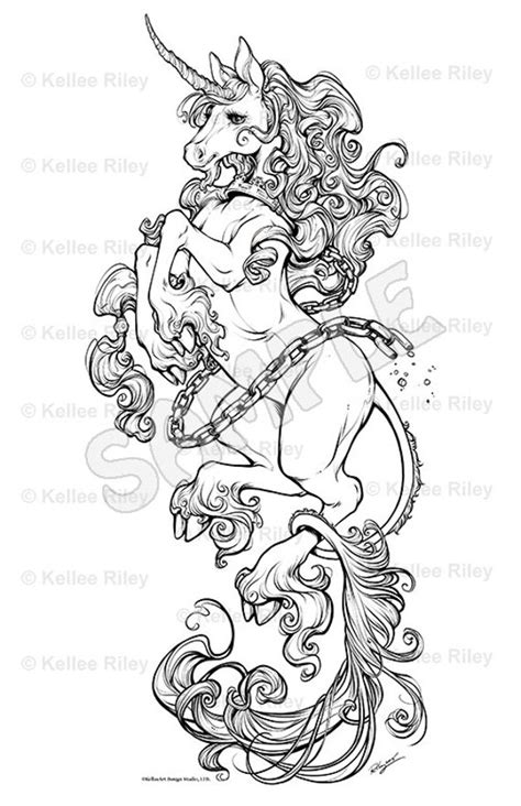 unicorn adult coloring pages etsy