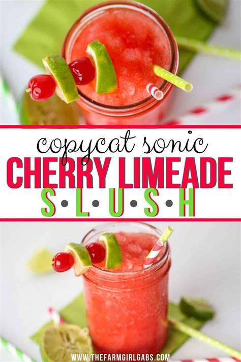 This Cherry Limeade Slush Is A Copycat Recipe Of Your Favorite Sonic