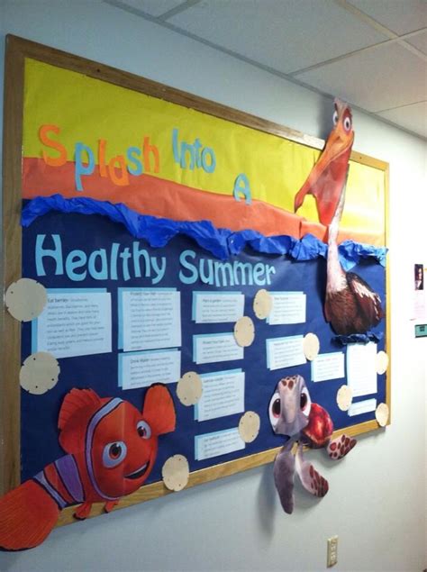 Summer Health Tips Finding Nemo Ra Bulletin Board Summer Bulletin