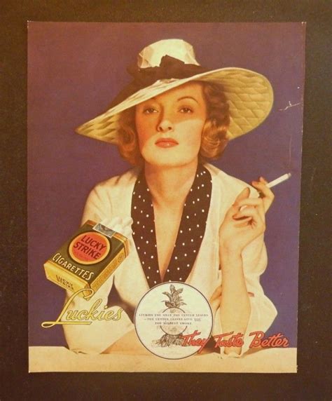 Lucky Strike Cigarettes 1935 Print Ad Full Color Illustration Luckies
