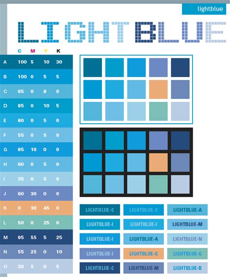 Light Blue Color Schemes Color Combinations Color Palettes For Print