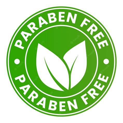 Premium Vector Green Paraben Free Stamp Sticker Vector Illustration