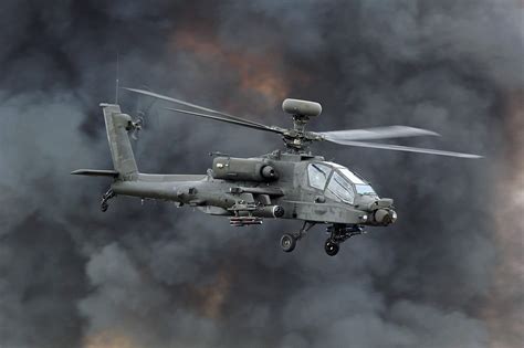 Gray Helicopter Helicopters Boeing Ah Apache Hd Wallpaper