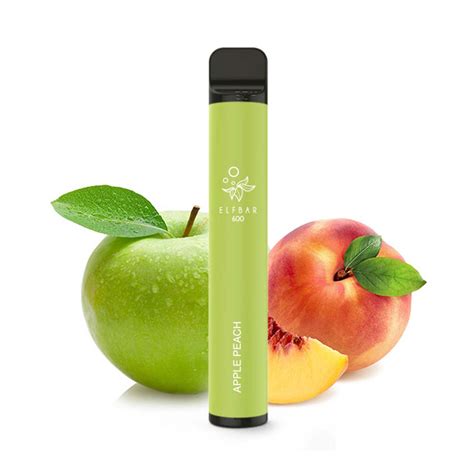 Elf Bar 600 Einweg E Zigarette Apple Peach 20mg Kaufen Vapstore®
