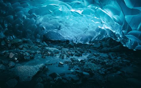 Ice Caves Wallpaper 4k Frozen Glacier Nature 5424