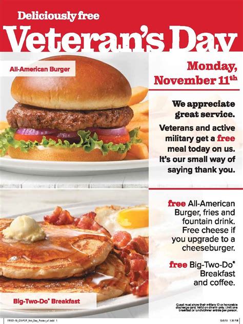 Friendlys Offers Deliciously Free Meal For Veterans And Active