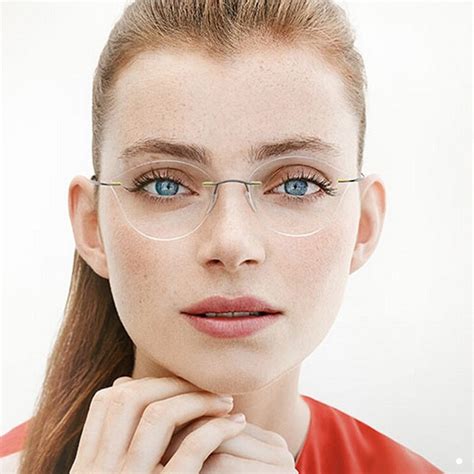 2017 Stylish Women Without Borders Cat Eye Optical Glasses Frame Female