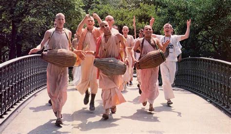 Devotees Chanting Hare Krishna In New Yorks Central Park Back To Godhead