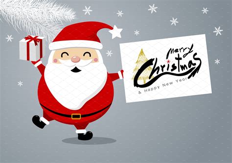 Santa Claus Design For Christmas Pre Designed Illustrator Graphics