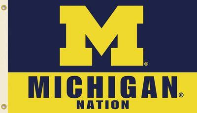 Michigan Wolverines Ncaa Watches Merchandise Michigan Flag University Of Michigan