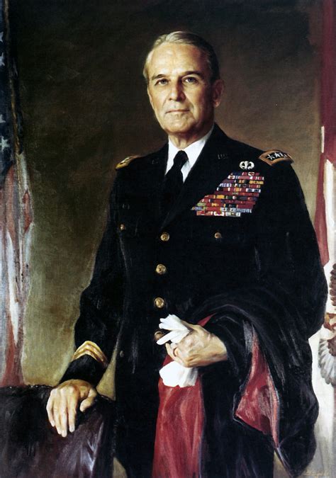 Photo Oil Painting Of Us Army General Maxwell Taylor
