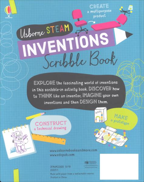 Inventions Scribble Book Stem Scribble Books Edc Usborne