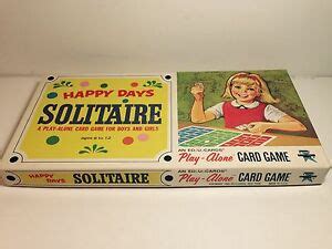 Forty thieves is a card game for one player. RARE 1966 Happy DAYS SOLITAIRE PLAY-ALONE Children's CARD GAME ED-U-CARDS USA | eBay