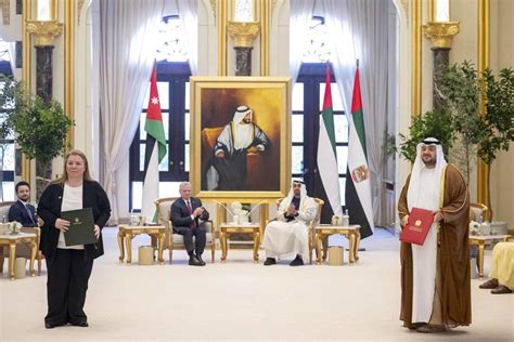 Uae Jordan Discuss Cooperation Situation In Gaza