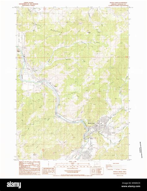 Map Of Myrtle Creek Oregon Cut Out Stock Images And Pictures Alamy