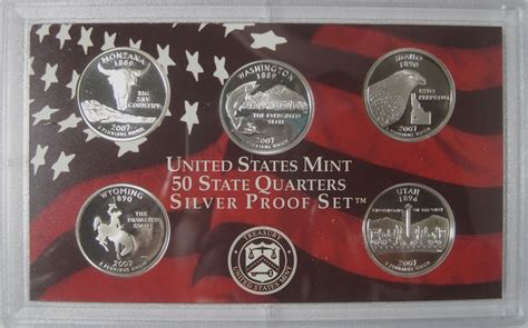 Collectors Corner 2007 United States Silver Proof Mint Set 50 State