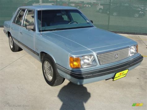 1989 Light Blue Metallic Plymouth Reliant K Le America 45648448 Photo