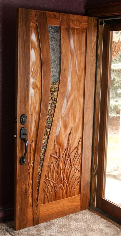 Handmade Walnut Entry Door By Hughes Woodworks