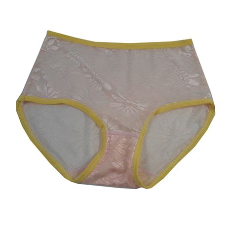 Buy Sissy Pink Floral Panties Half Briefs Sheer Nylon Underwear For