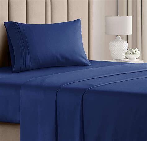 Purple Full Sheets Set Hotel Luxury 4 Piece Bed Set Extra Deep Pocket