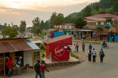 Kibuye Small Village Lake Kivu Rwanda Africa Editorial Stock Image