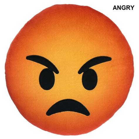 Emoji Expressions Emoji Angry Pillow 1 Each