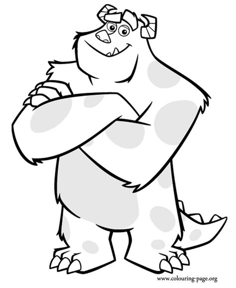 Monsters Inc Sulley Coloring Page Monster Coloring Pages Monsters Ink Disney Coloring Pages