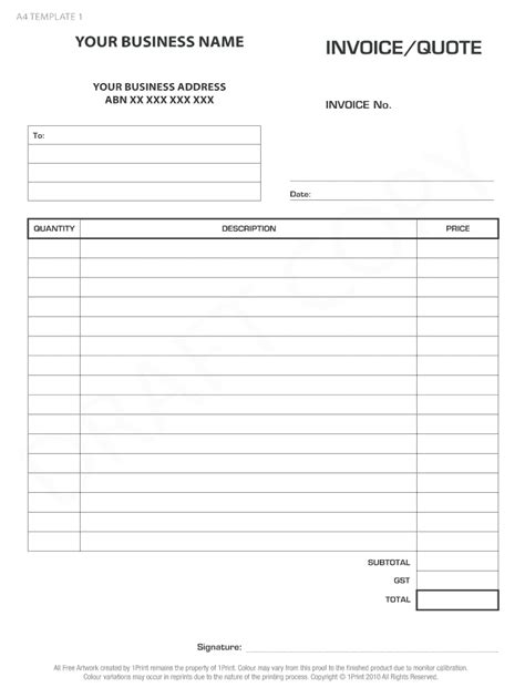 Fill In And Print Invoices Invoice Template Ideas Hot Sex Picture