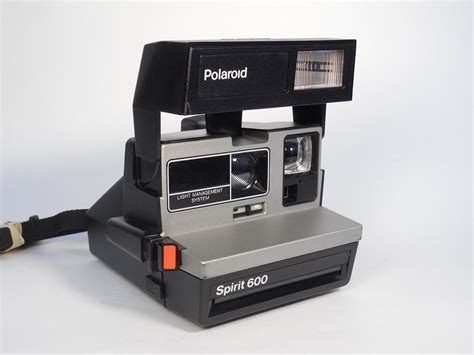 Polaroid Spirit 600 Vintage Instant Camera W Silvergray Front