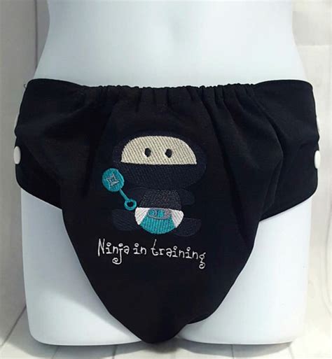 Ninja In Training Adult Cloth Diaper Abdl Diaper Nappie