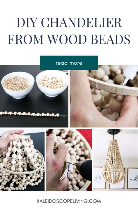 How To Make A Wood Bead Chandelier