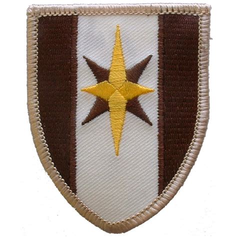 Us Army 44th Medical Brigade Patch Brown And White 3