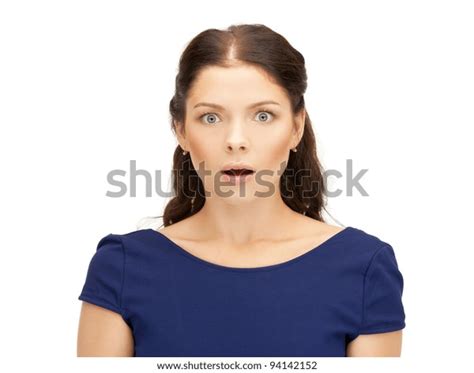 Bright Picture Woman Expression Surprise Stock Photo 94142152