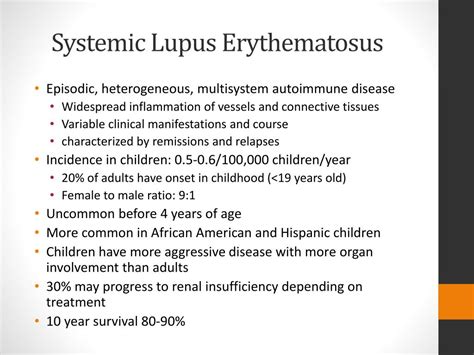 Ppt Overview Of Systemic Lupus Erythematosus Powerpoint Presentation