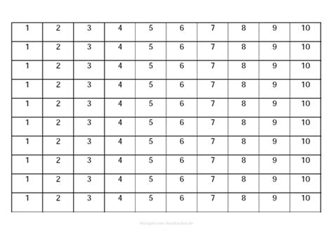 Lernstubchen multiplication bingo multiplication bingo. Zahlen zum Lernen - Vorlagen zum Ausdrucken