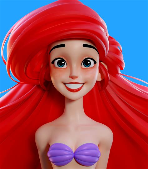 the little mermaid ariel finished projects blender artists community