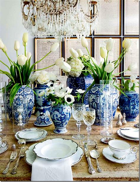 Chinoiserie Chic The Blue And White Chinoiserie Table