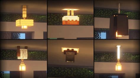 Minecraft ceiling lights mod | www.gradschoolfairs.com. ⚒️Minecraft Tutorial: 20+ Ceiling Light Build Hacks ...