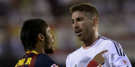 La Liga Real Madrid Captain Sergio Ramos Admits He Wants Neymar To