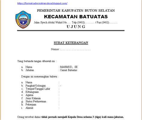 Namun khusus untuk komunikasi pribadi, kebanyakan orang sudah meninggalkan surat. Contoh Kop Surat Resmi Kepala Desa - Contoh Kop Surat