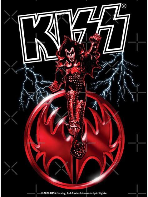 kiss band demon sticker by tmbtm rock band posters kiss band band posters