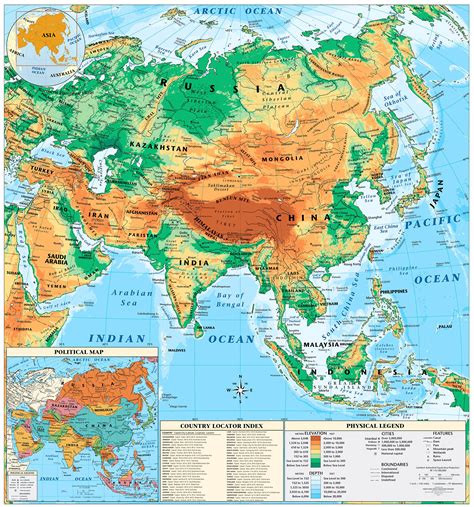 Arriba Imagen Mapa Fisico De Asia Completo En Español Mirada Tensa