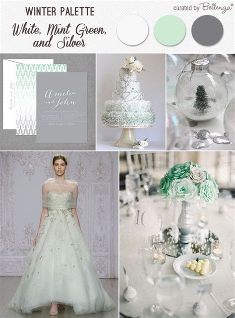 Mint Green Silver And White For A Magical Winter Wedding