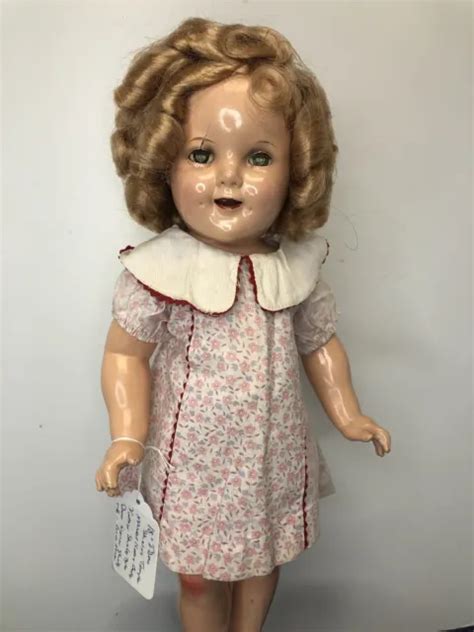 18” antique ideal compo shirley temple doll 1930 s marked head body redress co 85 00 picclick