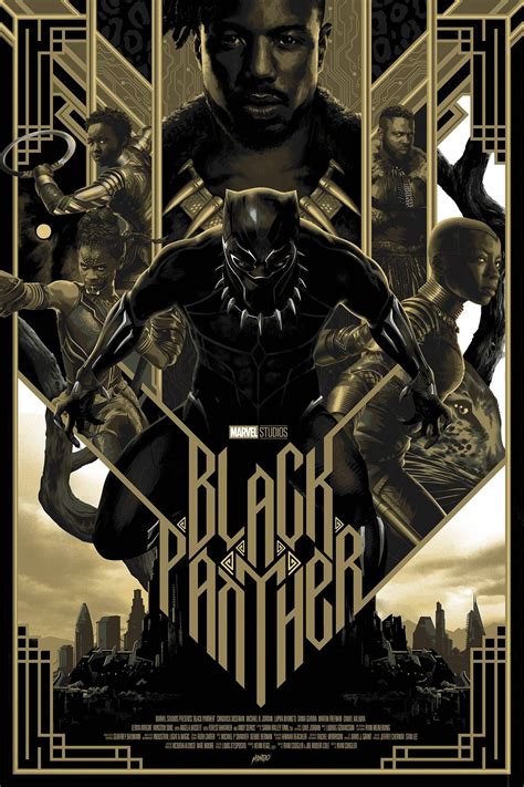 Black Panther Panthère Noire Films Marvel Affiches Graphiques