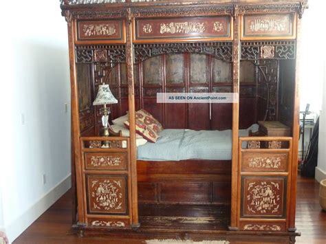 Ming Dynasty Chamber Bed Circa 1850 Antique Chinese Bed Chinese Bed